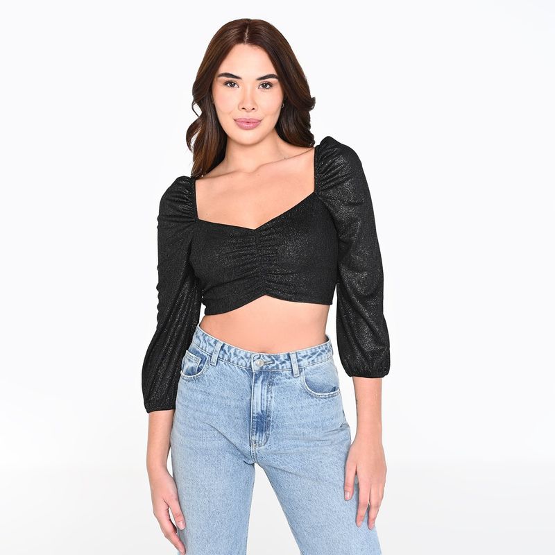MOSSIMO - Top esqueleto Mujer Manga larga Mossimo