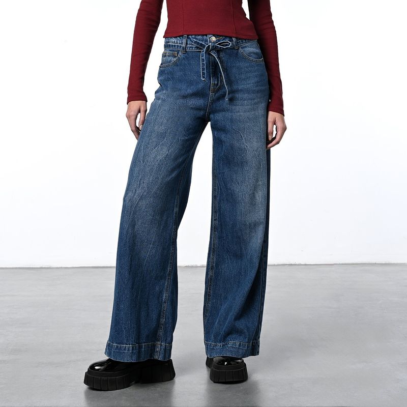 DENIMLAB - Jean Wide leg Mujer Tiro medio Denimlab