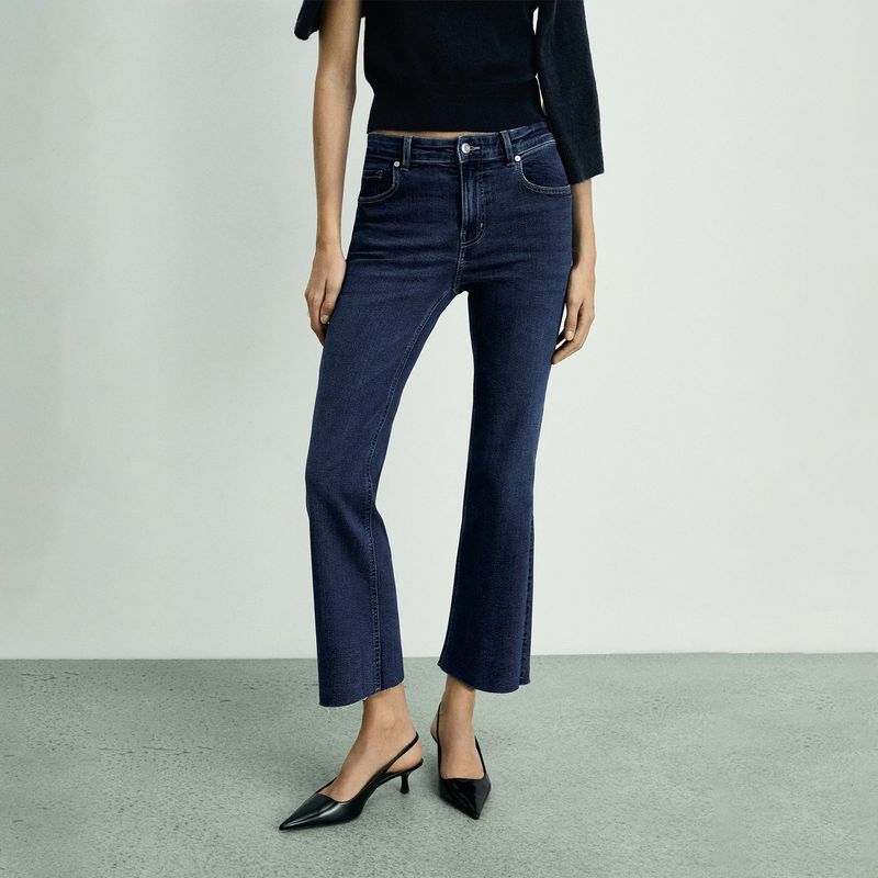 MANGO - Jean Flare Mujer Tiro medio MANGO