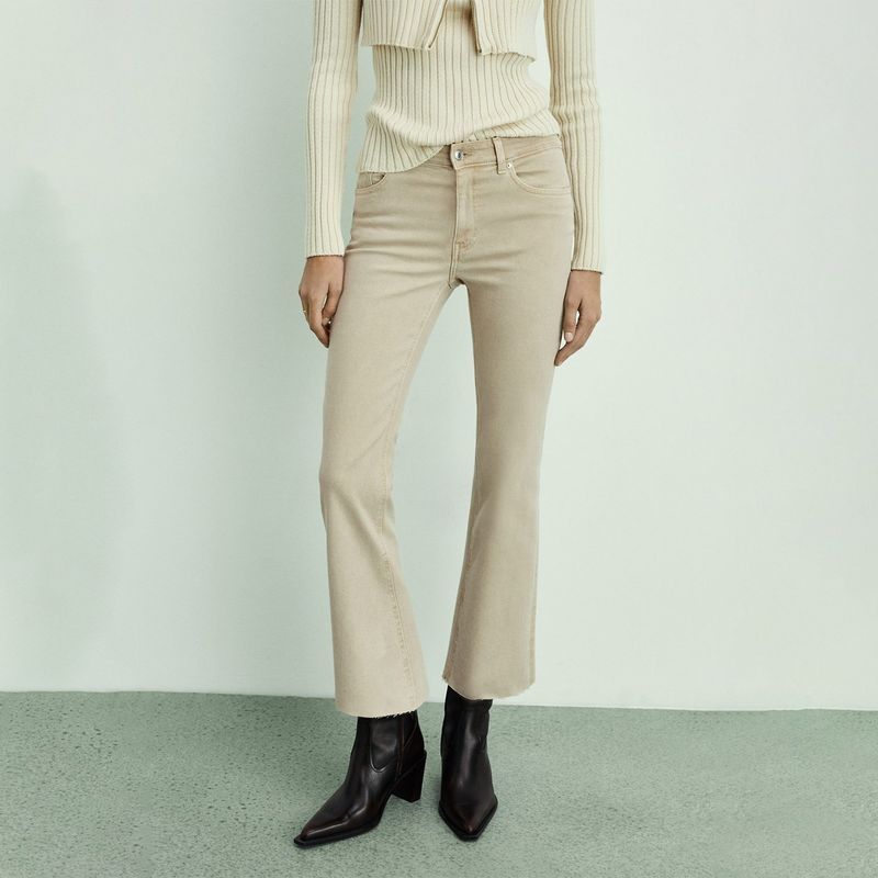 MANGO - Jean Flare Mujer Tiro medio MANGO