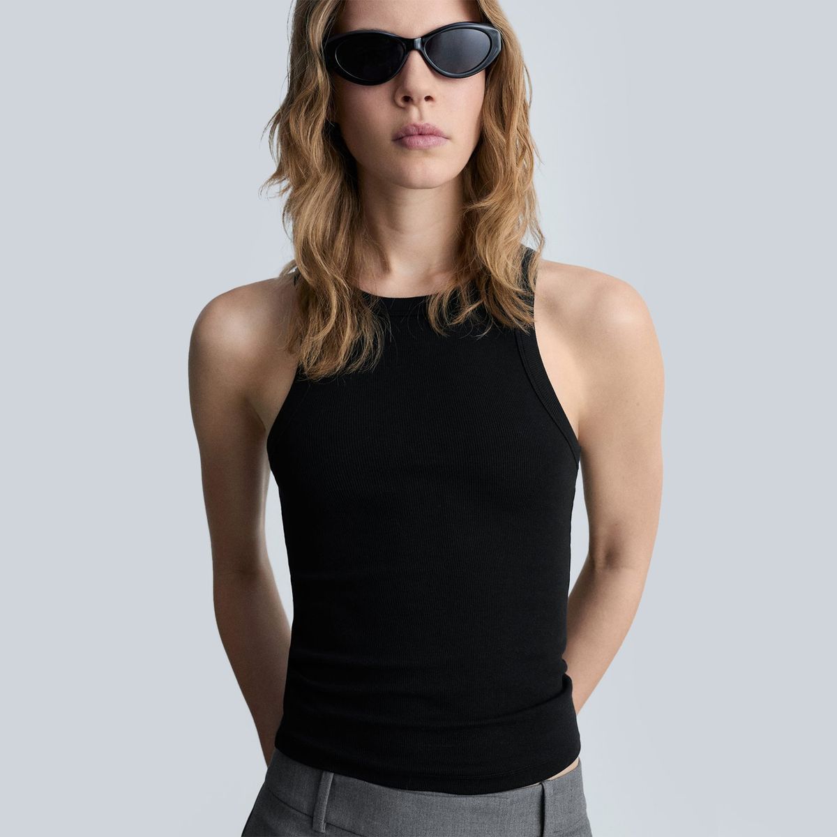 MANGO - Top esqueleto Mujer Sin mangas MANGO