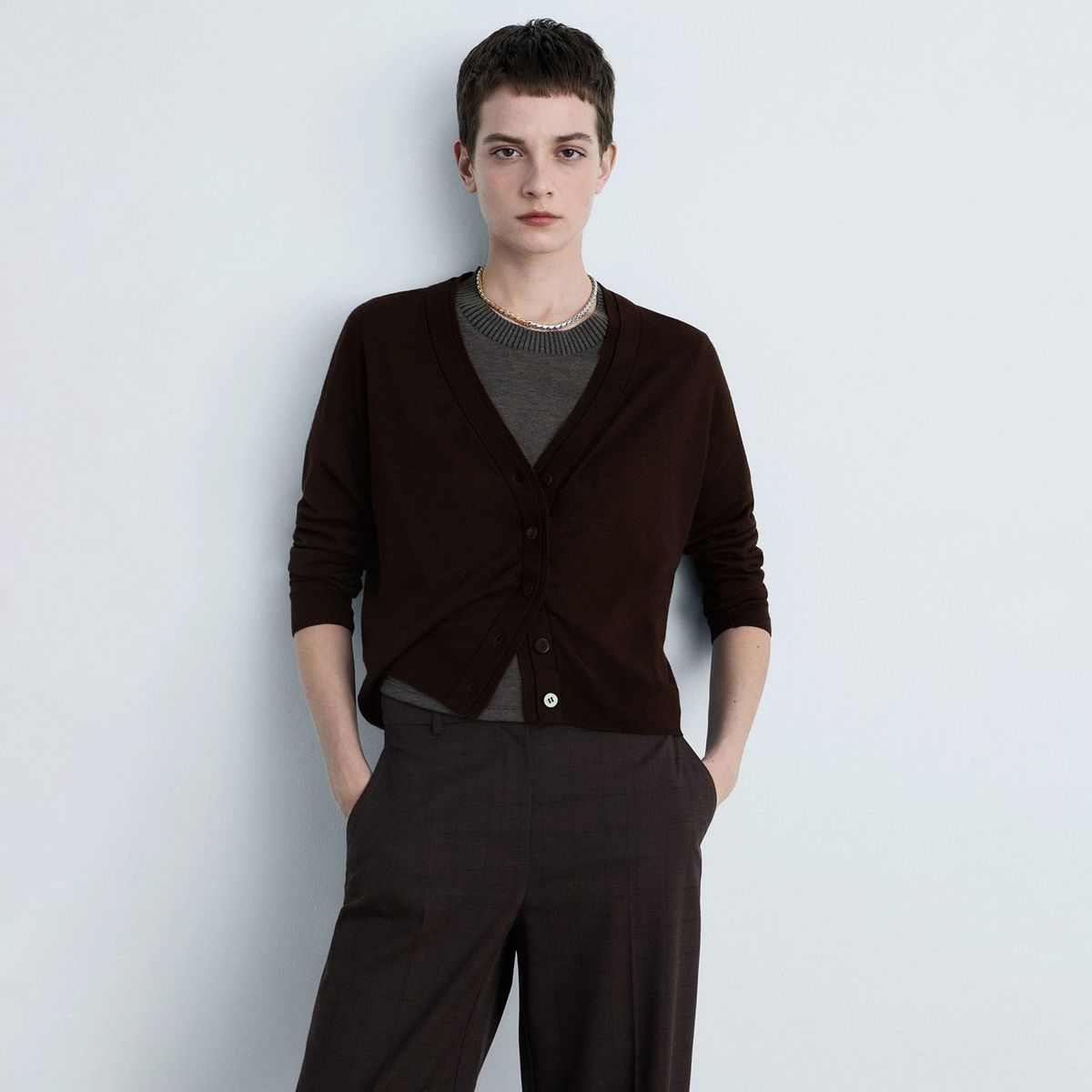 MANGO - Cardigan Mujer Tejido MANGO