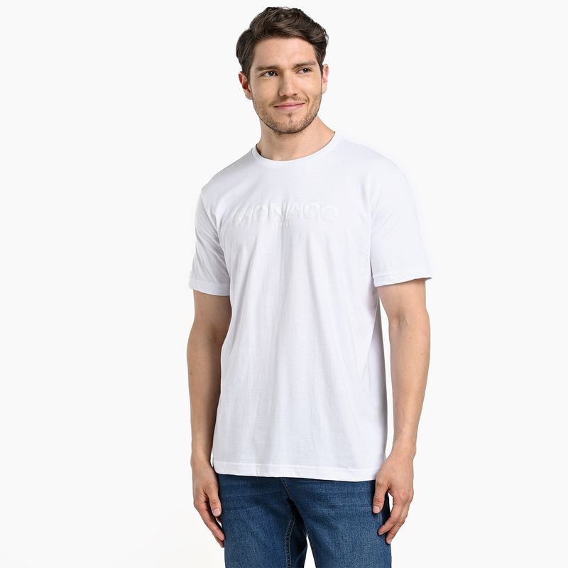 BEARCLIFF - Camiseta Hombre Manga corta con Estampado de Algodón Bearcliff