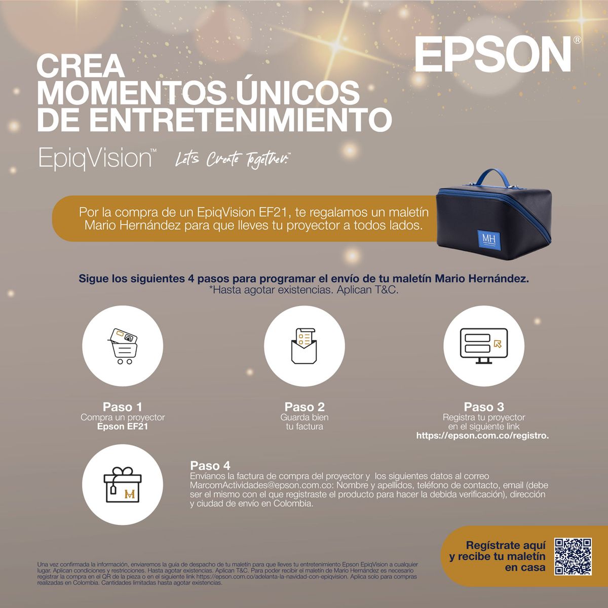 EPSON - Proyector Portátil Epson Epiqvision EF21 con Google TV  