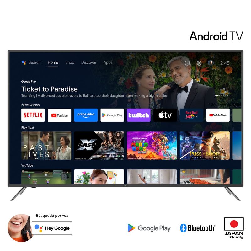JVC - Televisor | JVC 55 pulgadas 4K UHD LED | LT-55KD608