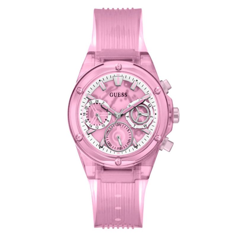GUESS - Reloj Guess Mujer ATHENA. Reloj Nylon Rosado GW0438L2