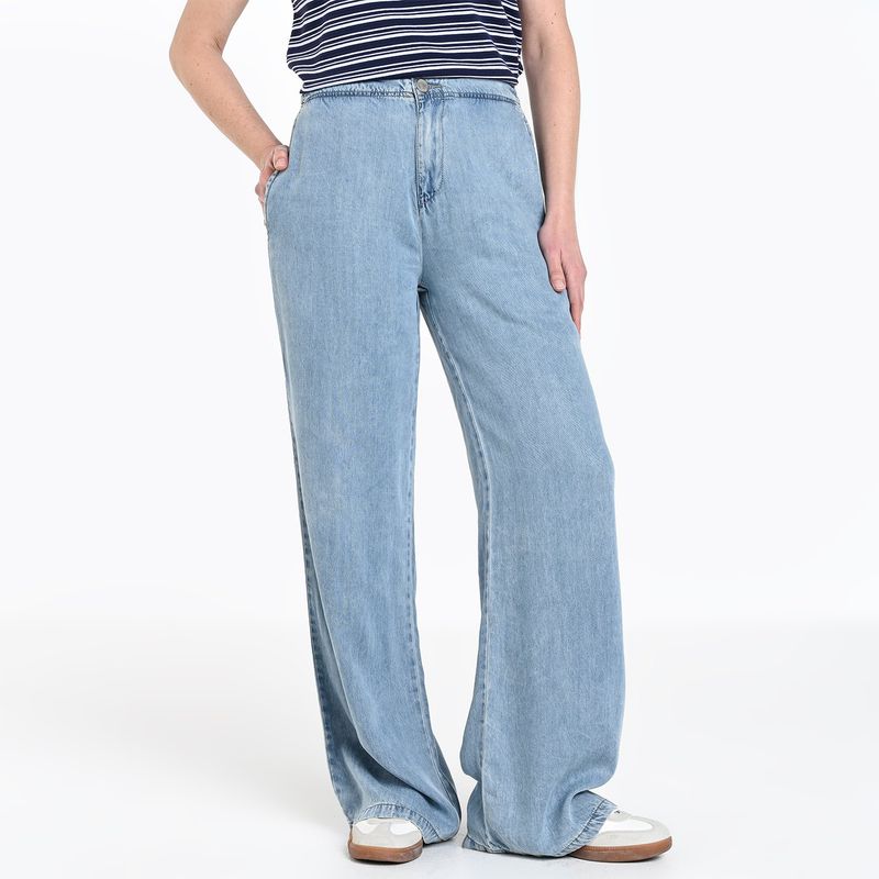 APOLOGY - Jean Wide leg Mujer Tiro medio Apology
