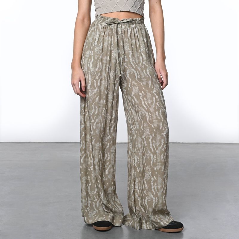 DENIMLAB - Pantalón Wide leg Mujer Tiro alto Denimlab