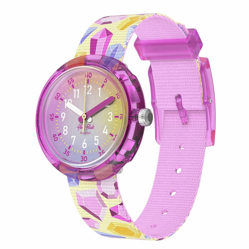 SWATCH - Reloj Flik Flak Niña SPARKLING GEMSTONES. Reloj Plástico Multicolor ZFPNP155