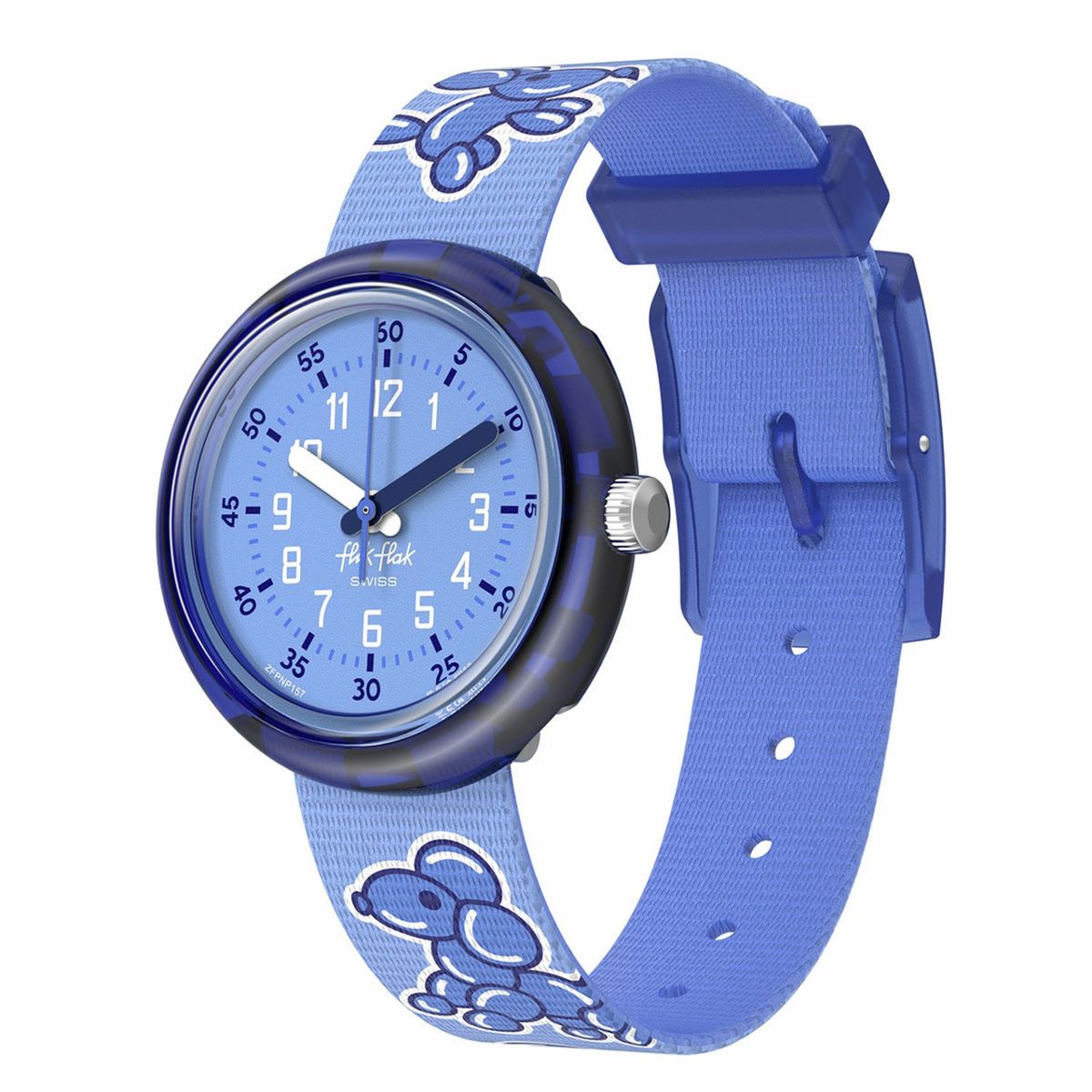 SWATCH - Reloj Flik Flak Niño AIRNIMALS. Reloj Plástico Azul ZFPNP157