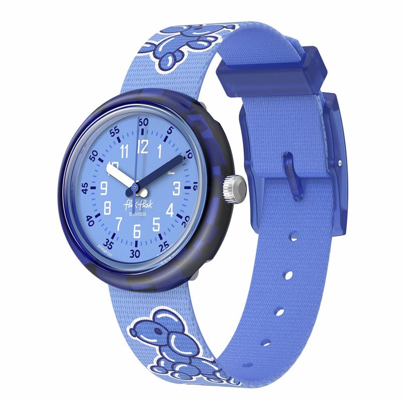 SWATCH - Reloj Flik Flak Niño AIRNIMALS. Reloj Plástico Azul ZFPNP157