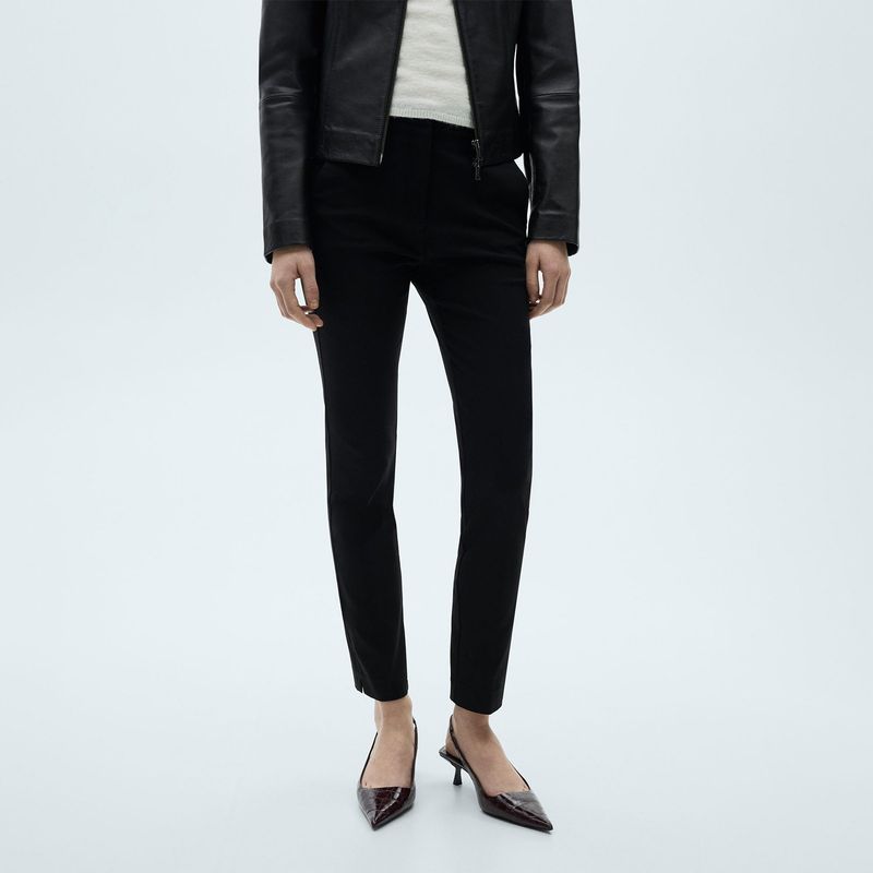 MANGO - Pantalón Skinny Mujer Tiro medio MANGO