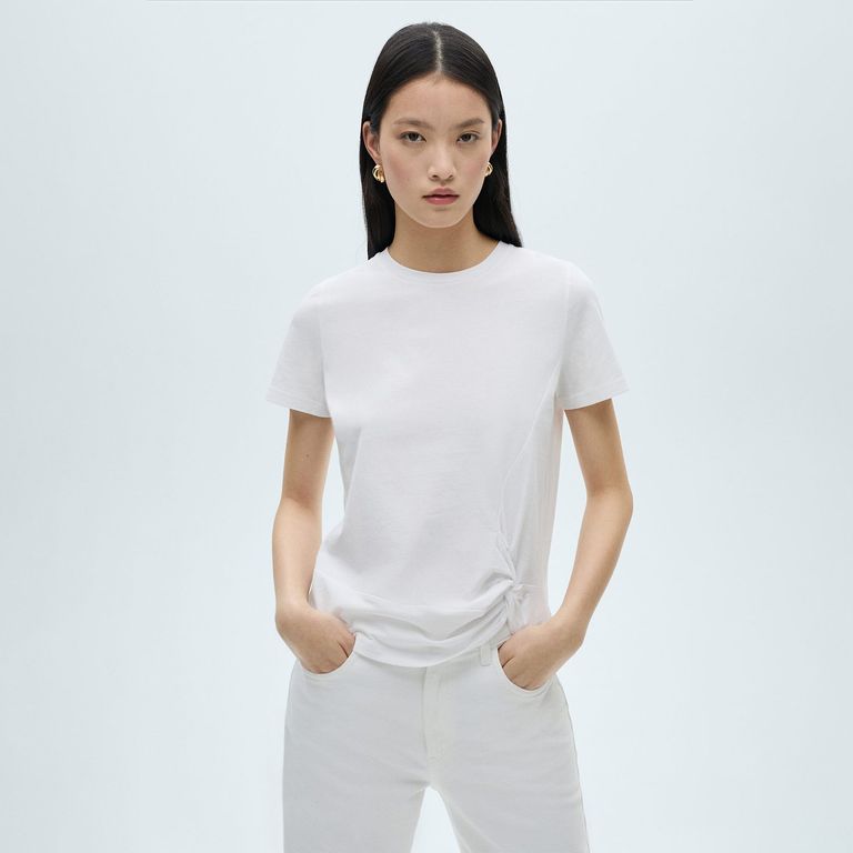 Camiseta Mujer Manga corta de Algodón MANGO MANGO | Falabella Colombia