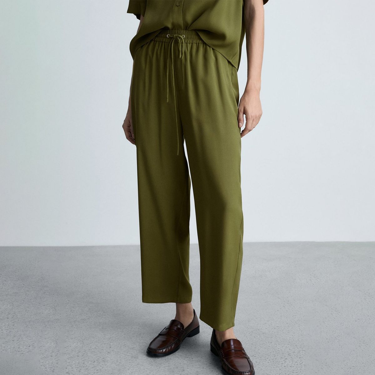 MANGO - Pantalón Recto Mujer Tiro medio MANGO