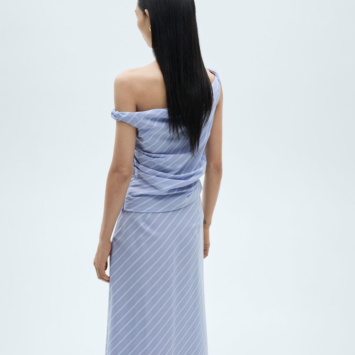 MANGO - Top esqueleto Mujer de Rayas Sin mangas de Algodón MANGO