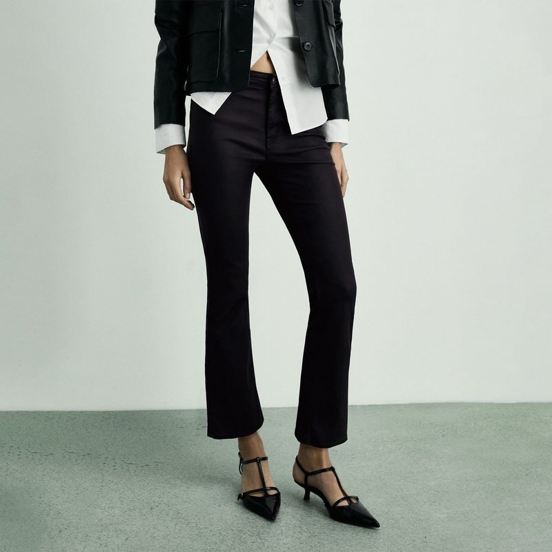 MANGO - Jean Flare Mujer Tiro medio MANGO