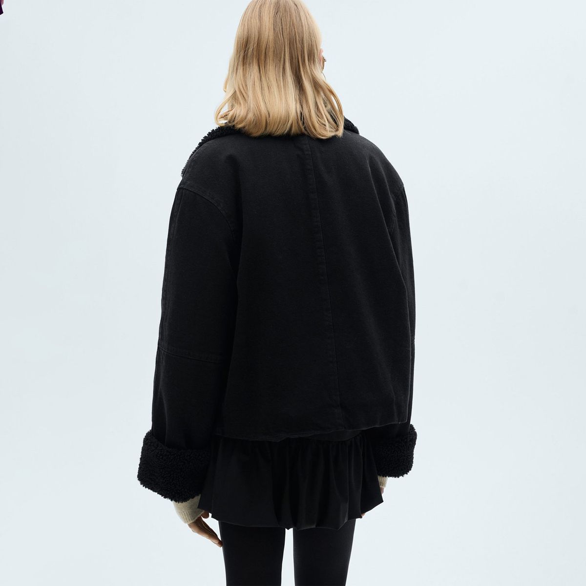 MANGO - Chaqueta Ovejera Mujer de Algodón MANGO