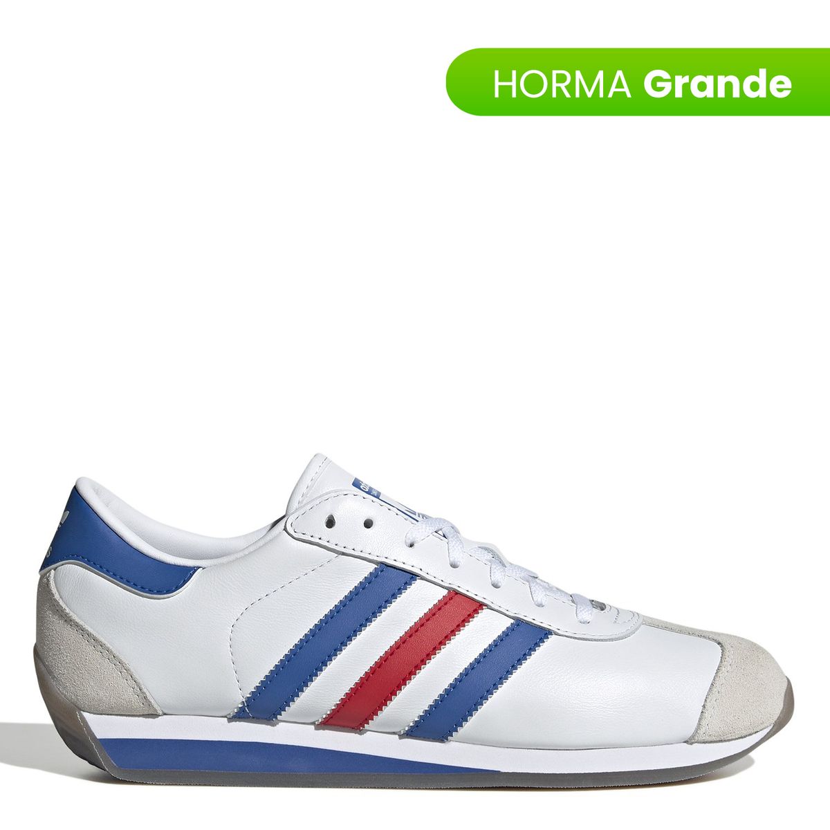 ADIDAS ORIGINALS - Tenis Adidas Originals Moda Country II Hombre Blanco Horma Grande
