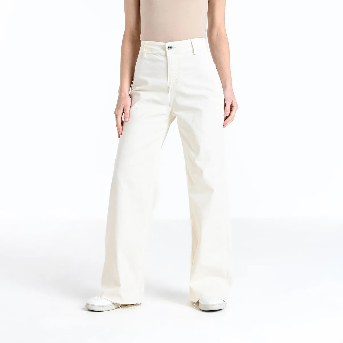 UNIVERSITY CLUB - Jean Wide leg Mujer Tiro medio University Club