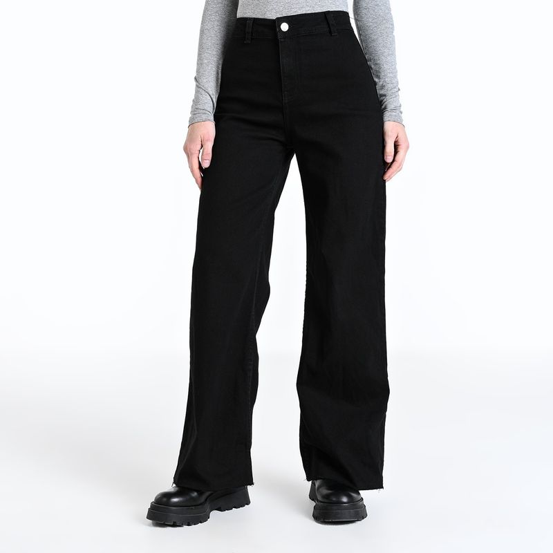 UNIVERSITY CLUB - Jean Wide leg Mujer Tiro medio University Club