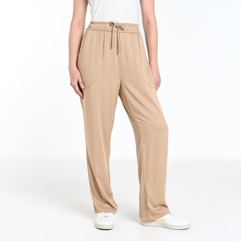 SOUTHLAND - Pantalón Wide leg Mujer Tiro alto Southland