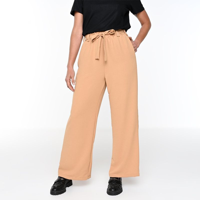 SOUTHLAND - Pantalón Wide leg Mujer Tiro alto Southland