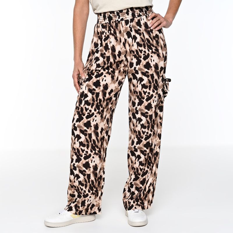 SOUTHLAND - Pantalón Wide leg Mujer Tiro alto Southland