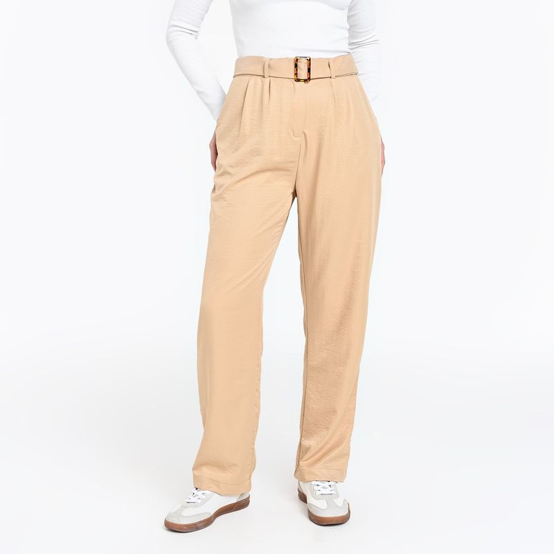 NEWPORT - Pantalón Wide leg Mujer Tiro alto Newport