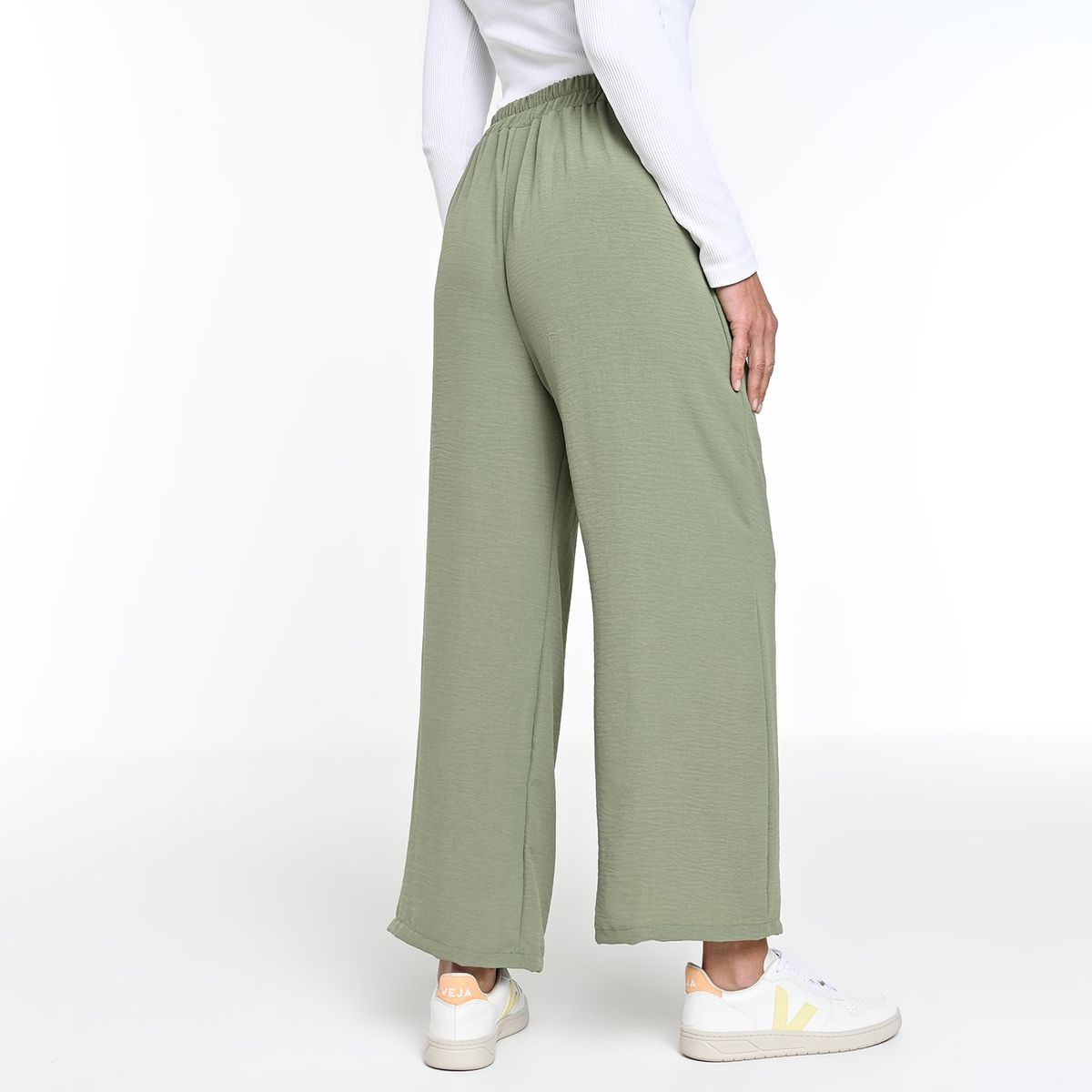 NEWPORT - Pantalón Flare Mujer Tiro alto Newport