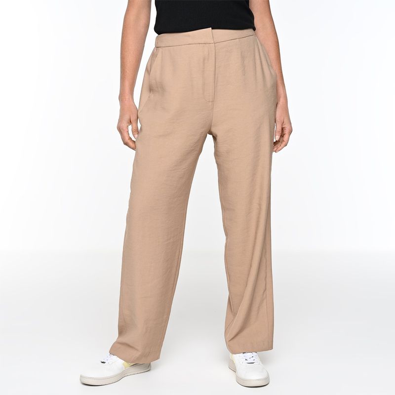 NEWPORT - Pantalón Recto Mujer Tiro alto Newport