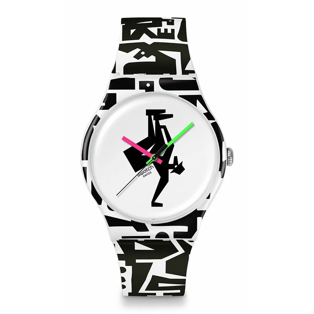 SWATCH - Reloj Swatch Unisex FREEZE TIME. Reloj Silicona Blanco SO29Z147