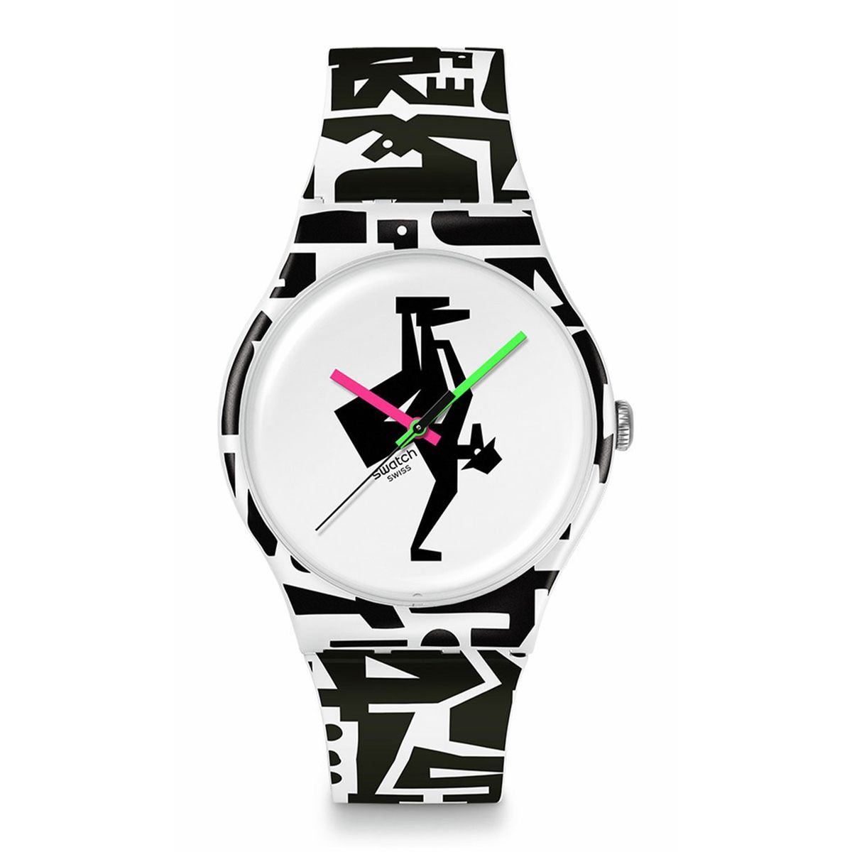 SWATCH - Reloj Swatch Unisex FREEZE TIME. Reloj Silicona Blanco SO29Z147