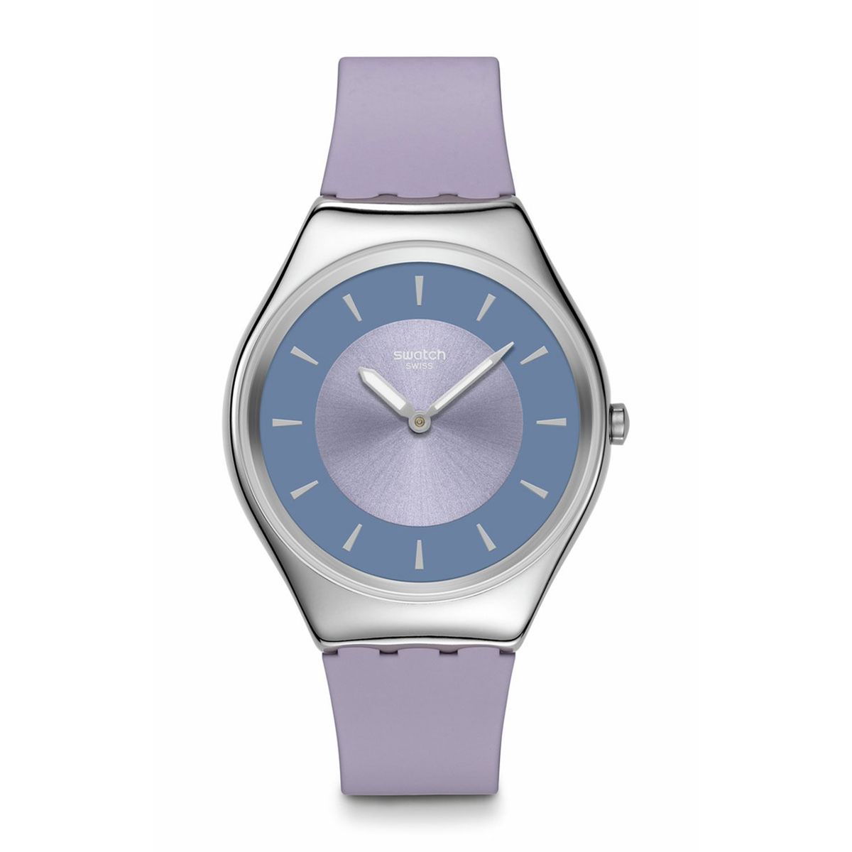 SWATCH - Reloj Swatch Unisex LYRICALLY LANVENDER. Reloj Silicona Púrpura SYXS157