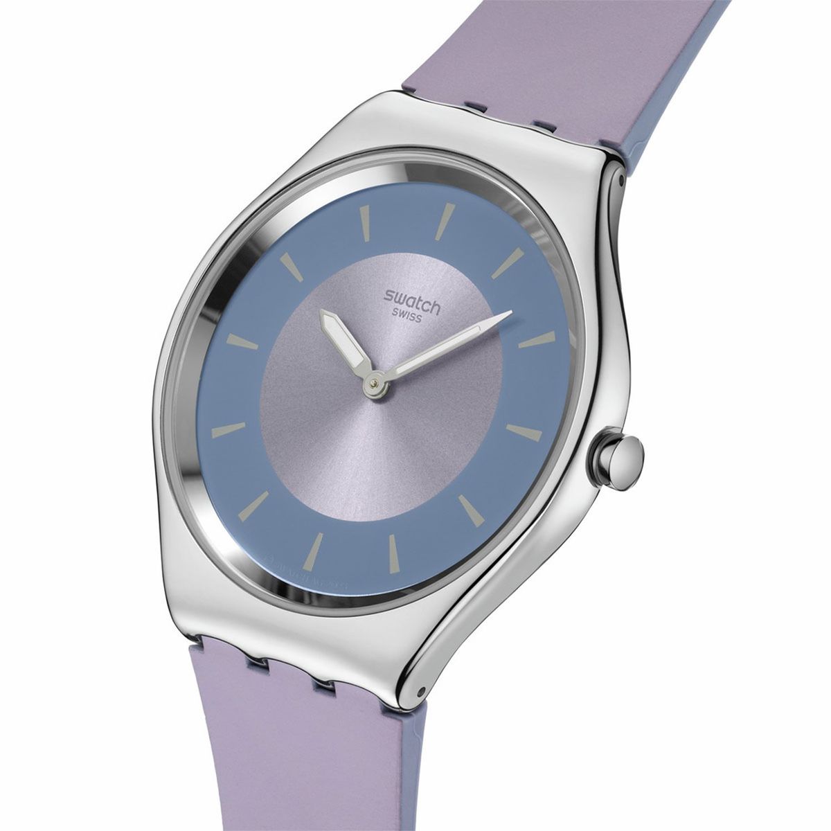 SWATCH - Reloj Swatch Unisex LYRICALLY LANVENDER. Reloj Silicona Púrpura SYXS157