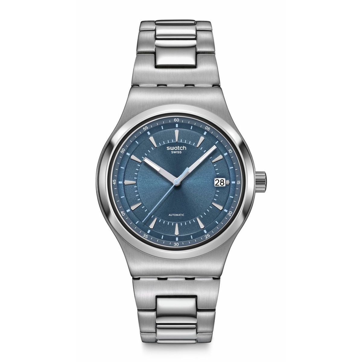 SWATCH - Reloj Swatch Unisex SHIMMER AT DUSK. Reloj Acero inoxidable Plateado YIS435G