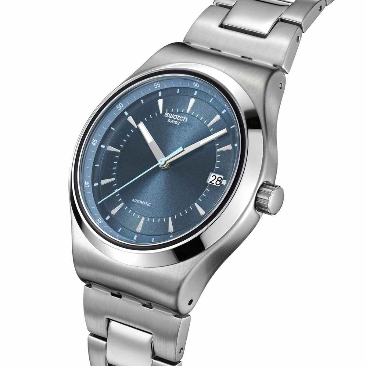 SWATCH - Reloj Swatch Unisex SHIMMER AT DUSK. Reloj Acero inoxidable Plateado YIS435G