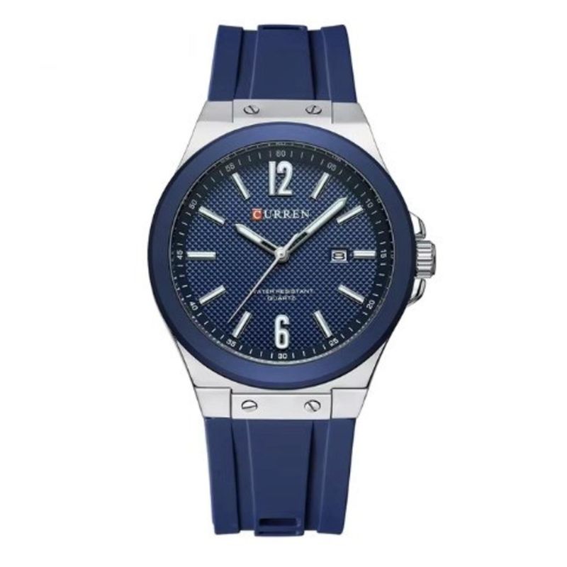 CURREN - Reloj Curren Hombre KREe1903 . Reloj Análogo Silicona Azul