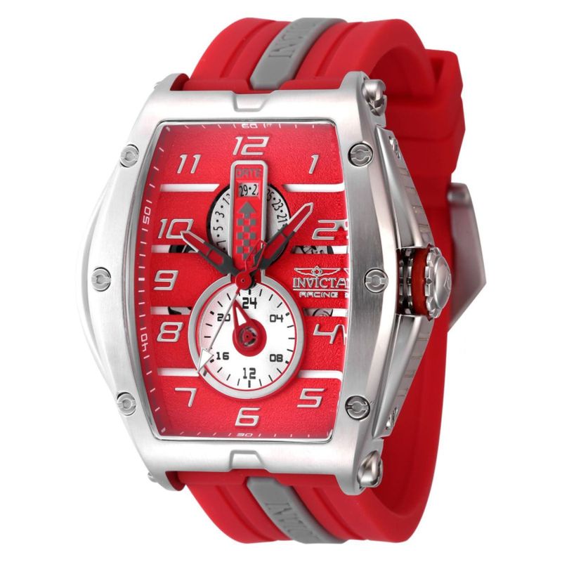 INVICTA - Reloj Invicta Hombre Racing . Reloj Análogo Silicona Rojo
