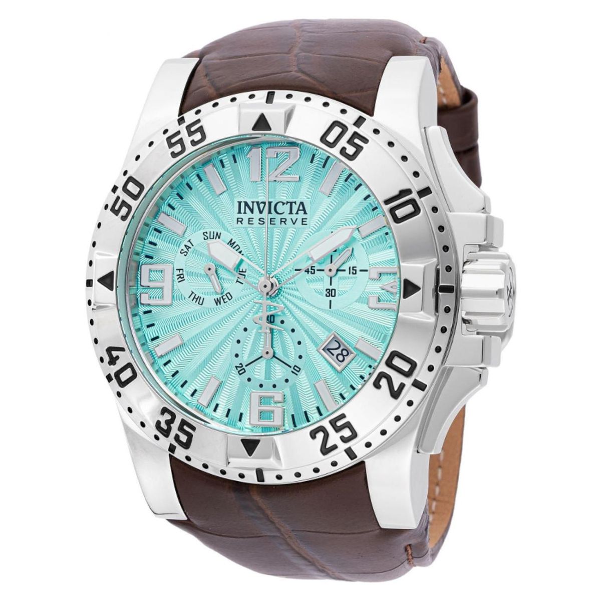 INVICTA - Reloj Invicta Hombre Reserve . Reloj Análogo Cuero Marron