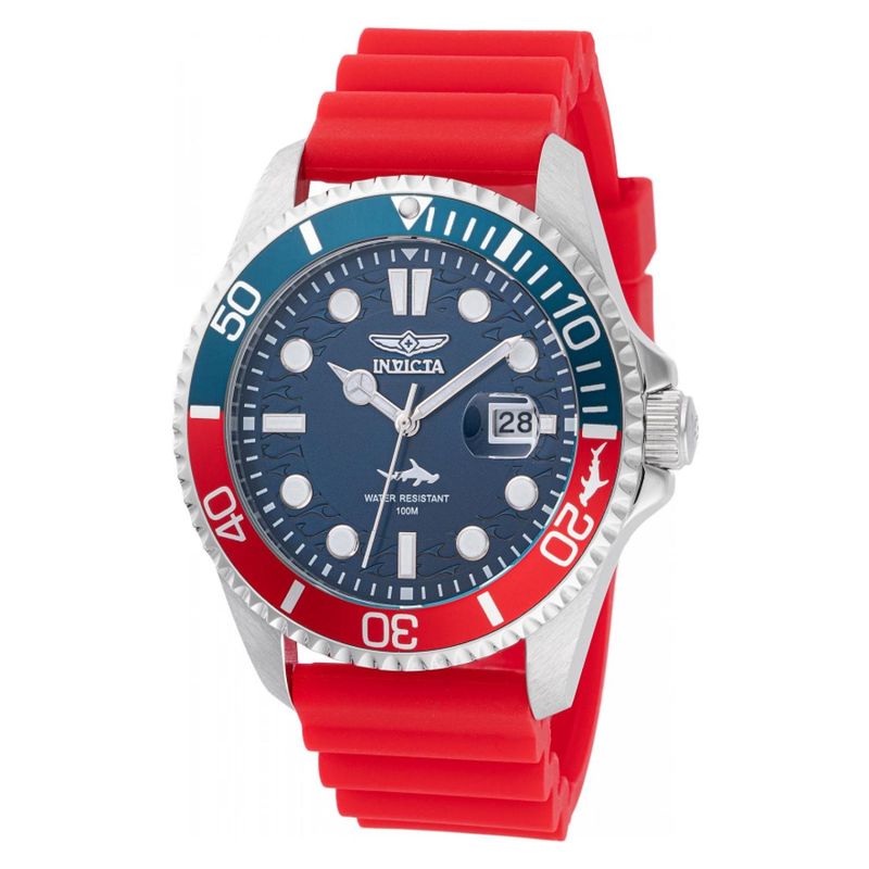 INVICTA - Reloj Invicta para Hombre Pro Diver . Reloj Análogo Silicona Rojo