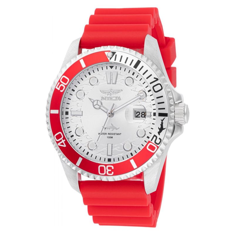INVICTA - Reloj Invicta para Hombre Pro Diver . Reloj Análogo Silicona Rojo