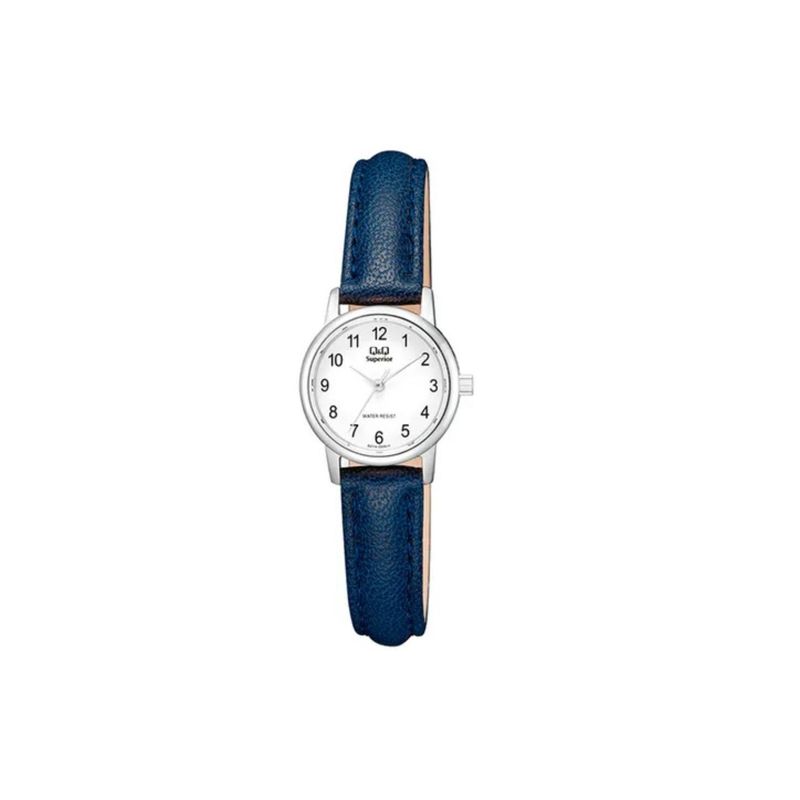 Q&Q - Reloj Qyq para Mujer S01A-004VY . Reloj Análogo Cuero Azul