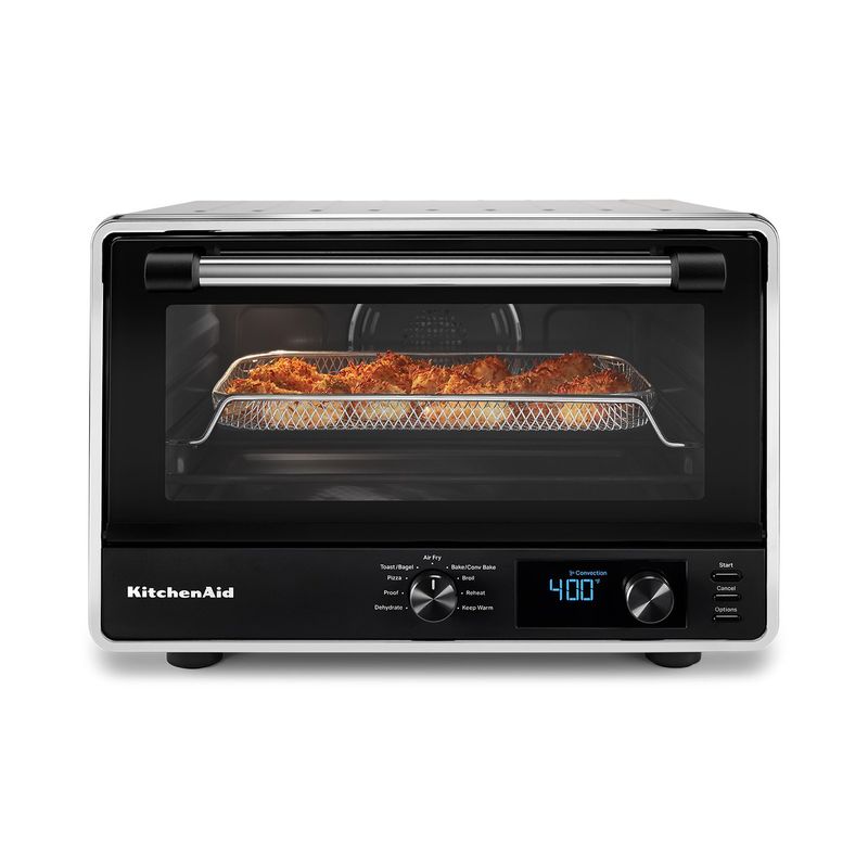KITCHENAID - Horno con freidora de Aire KitchenAid 21 Litros | Accesorio base para pizza