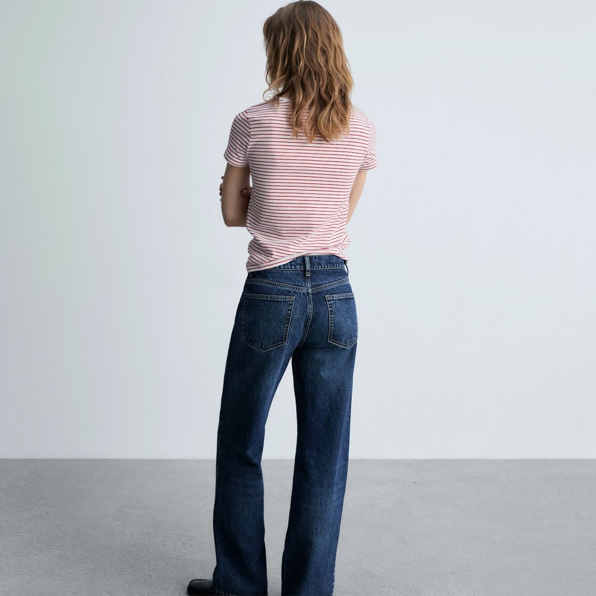 MANGO - Camiseta Mujer de Rayas Manga corta de Algodón MANGO 