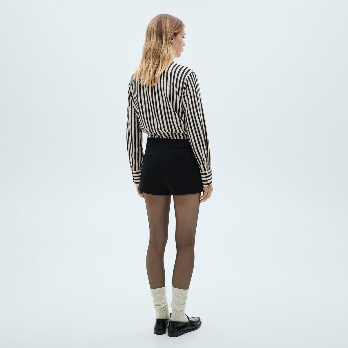 MANGO - Camisa Mujer de Rayas Manga larga MANGO 