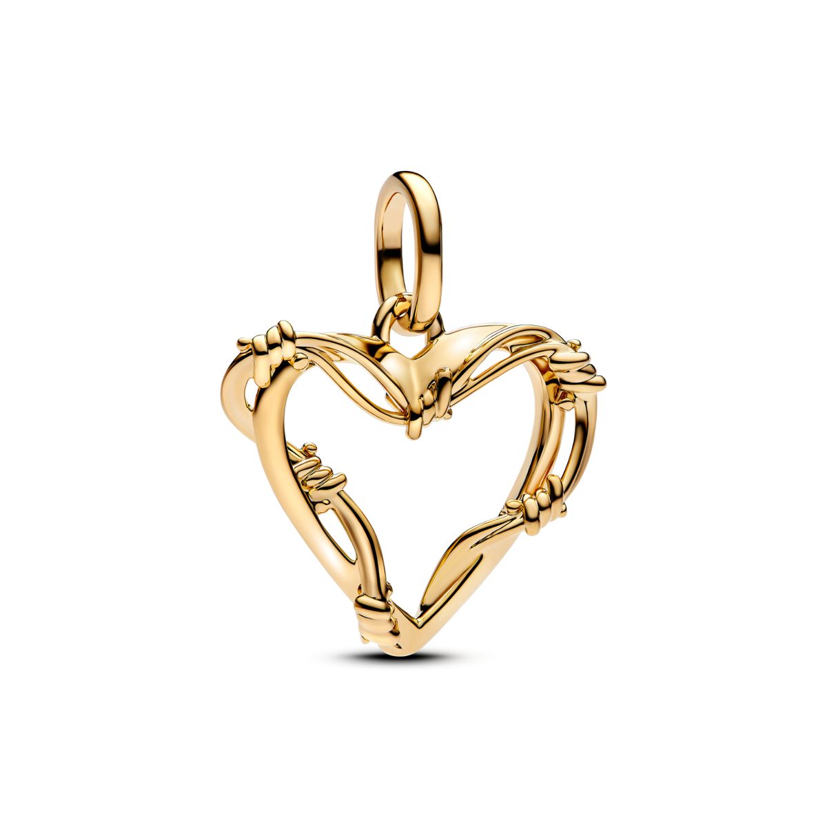 PANDORA - Charm Pandora ME Medallón Corazón de Alambre Recubrimiento en Oro