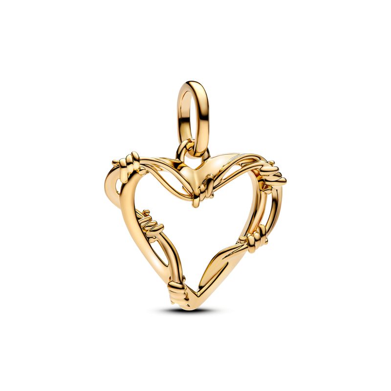PANDORA - Charm Pandora ME Medallón Corazón de Alambre Recubrimiento en Oro