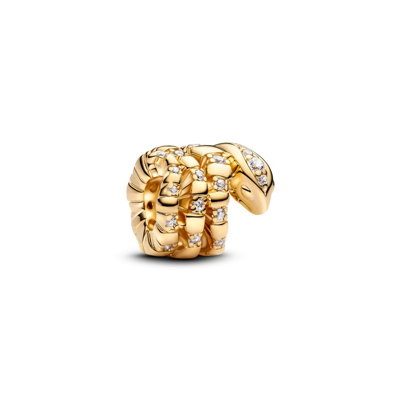 PANDORA - Charm Pandora Serpiente Enroscada Recubrimiento en Oro