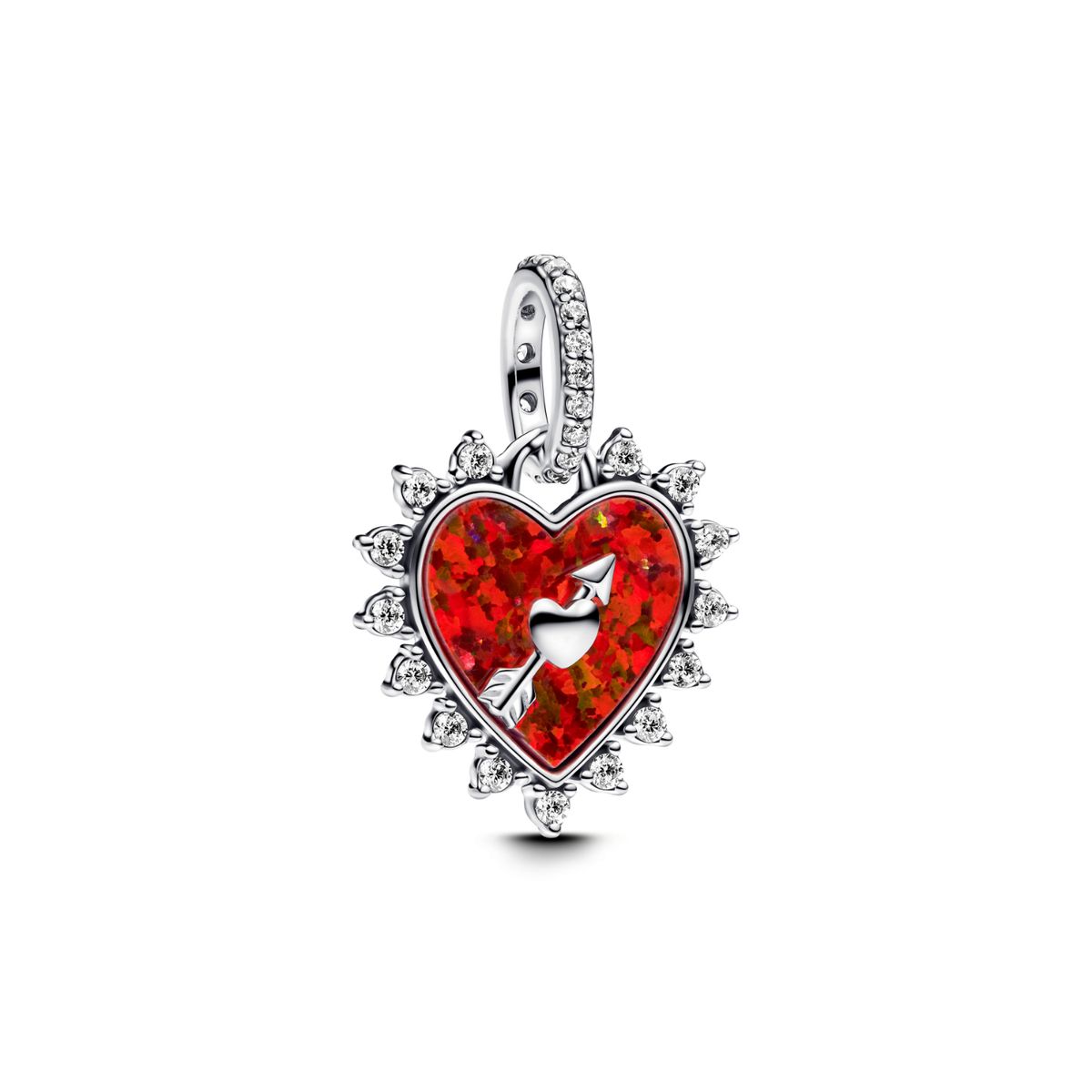 PANDORA - Charm Pandora Flecha Corazón Giratorio Plata Esterlina