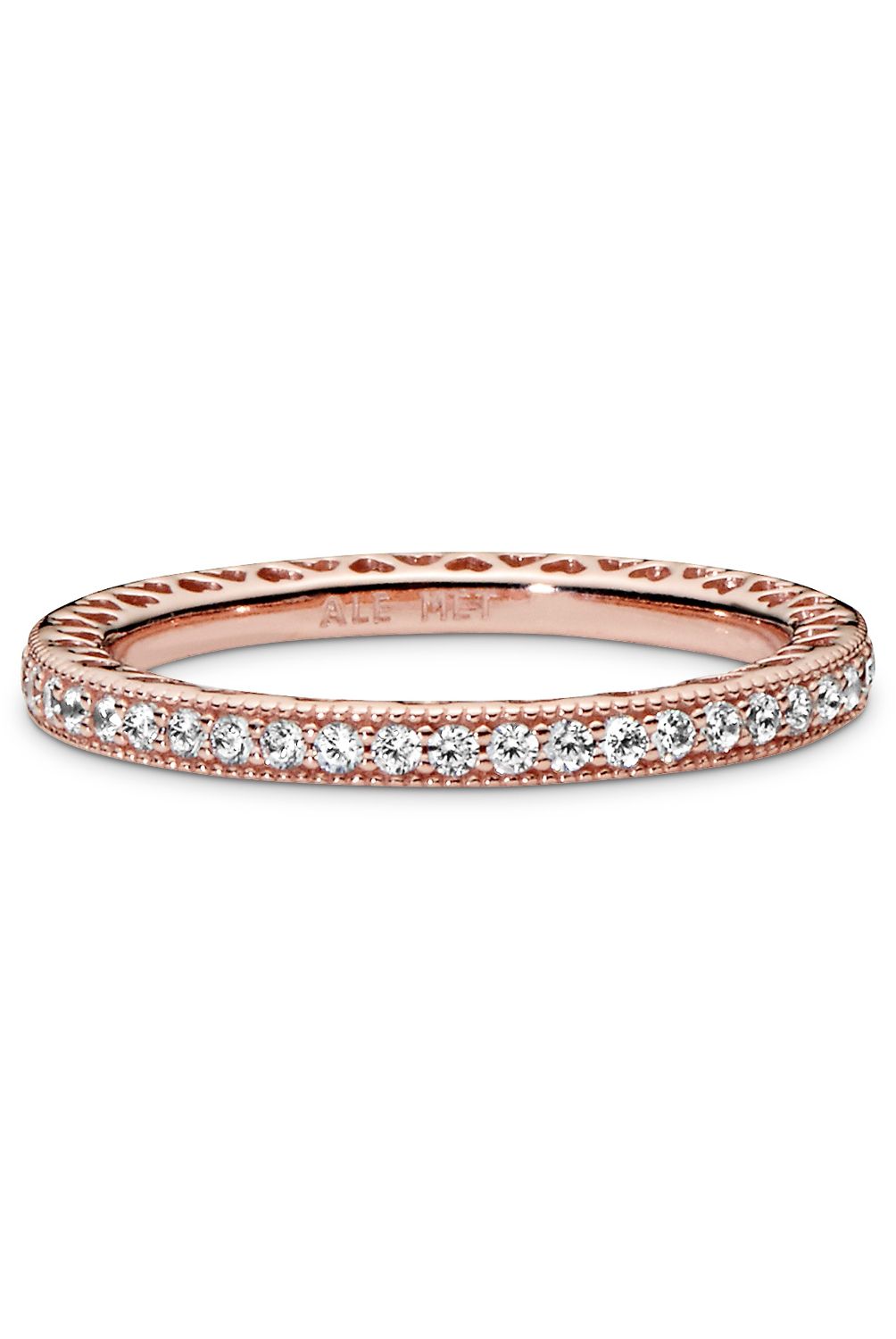 PANDORA - Anillo Pandora Corazones Recubrimiento en Oro Rosa 